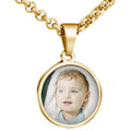 Customized Stainless Steel Printed Photo Pendant Necklace