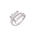 Custom Name Ring Personalized Promise Stainless Steel Jewelry