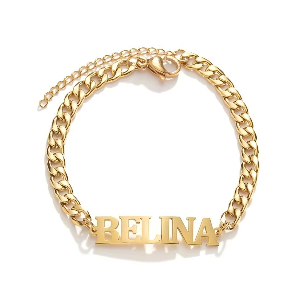 Personalized DIY Adjustable Name Bracelet Big English Alphabet
