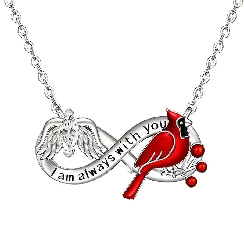 Infinity Symbol 8-Bird Necklace Pendant Necklace