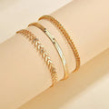 Handmade Vintage Anklet Chain Multi-Element Geometric