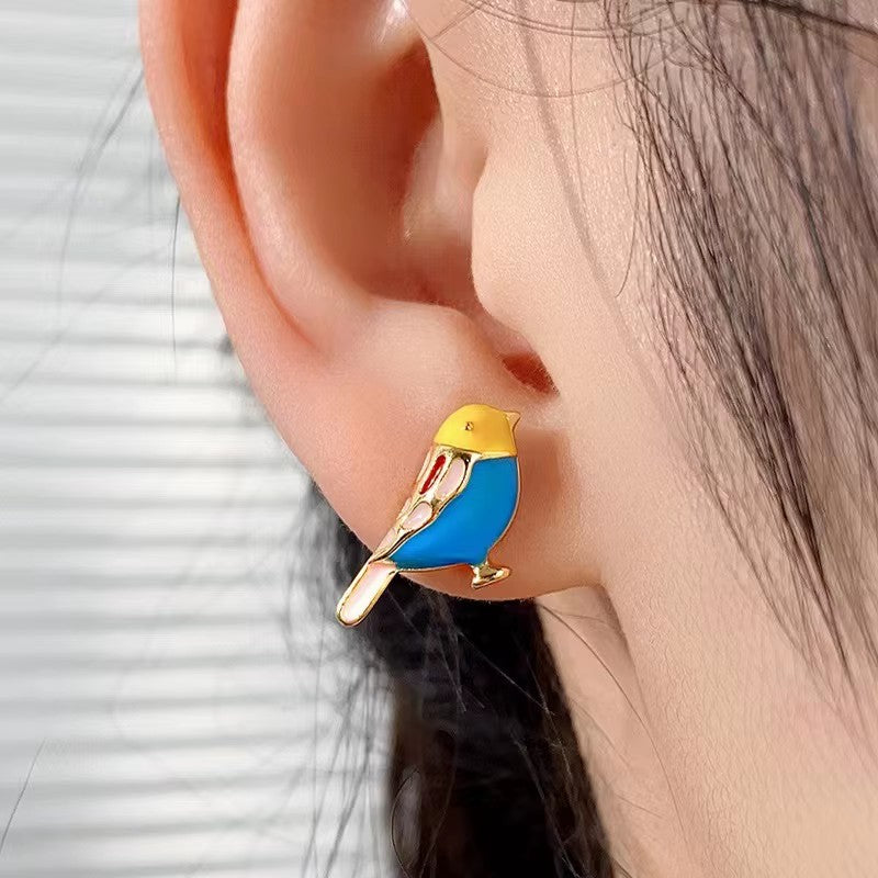 Cute Bird Stud Earrings