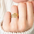 Custom Engraved Name Date Stainless Steel Rings