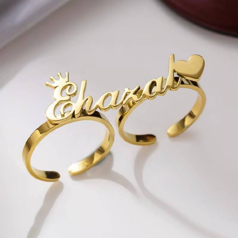 Customizable Stainless Steel Double Ring