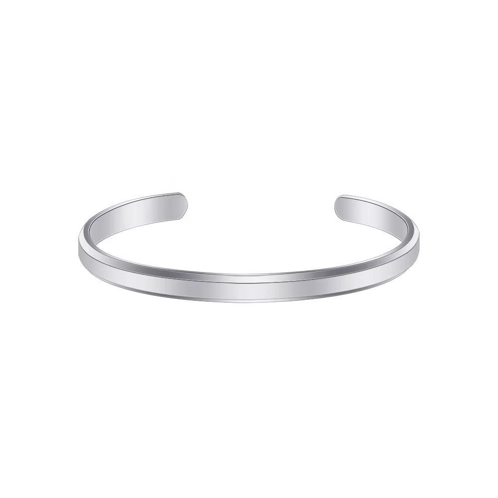 Custom Engrave Name Inspirational Text Bracelets Men