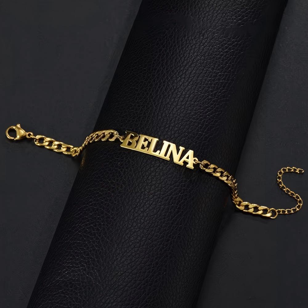 Personalized DIY Adjustable Name Bracelet Big English Alphabet