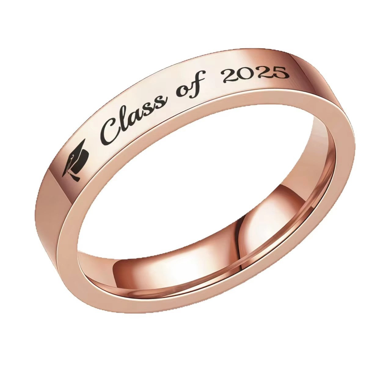 Customized Graduation Ring Memorial School Gift