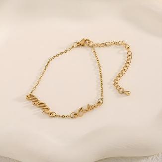 Custom Multi Name 304 Stainless Steel Bracelet