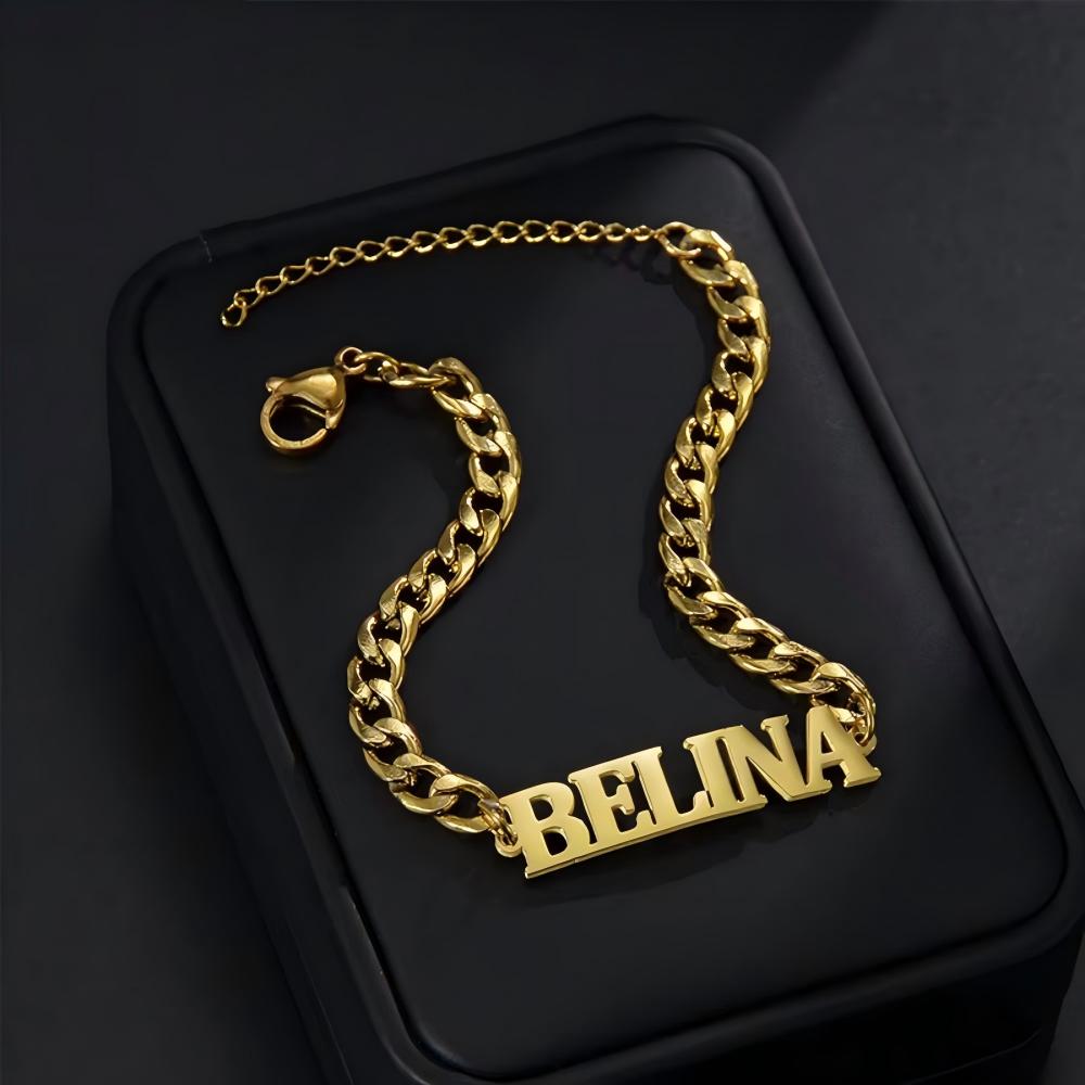 Personalized DIY Adjustable Name Bracelet Big English Alphabet