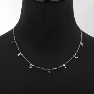 Letter Necklace 18K PVD Gold Plated Stainless Steel