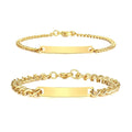 Personalized Steel Name Couple Friendship Bracelet Anklet Jewelry