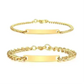 Personalized Steel Name Couple Friendship Bracelet Anklet Jewelry