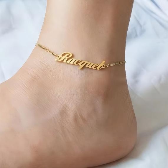 Personalized Name Anklet Bracelet Made with Any Name