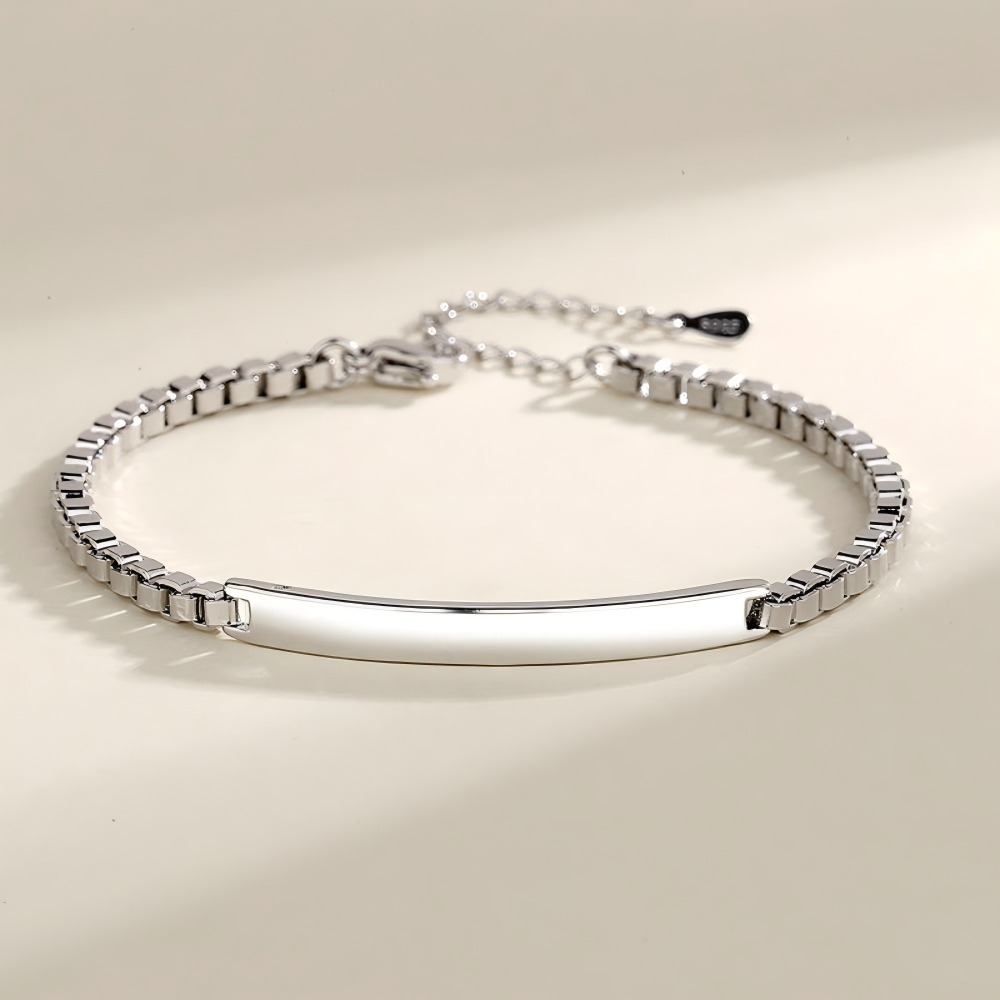 Engraved Custom Couple Steel Name Bracelet Jewelry Set