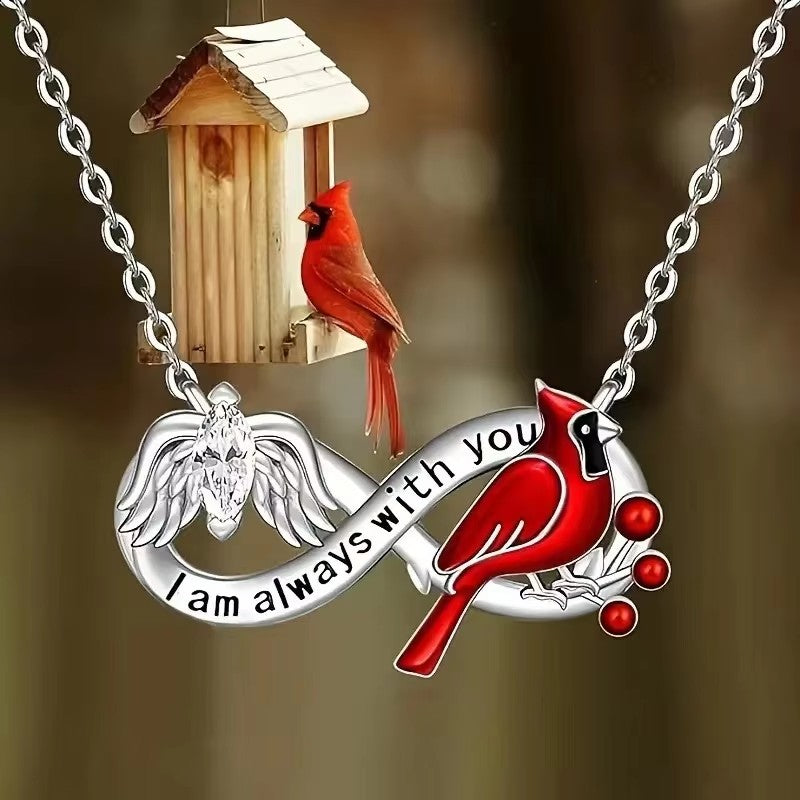Infinity Symbol 8-Bird Necklace Pendant Necklace