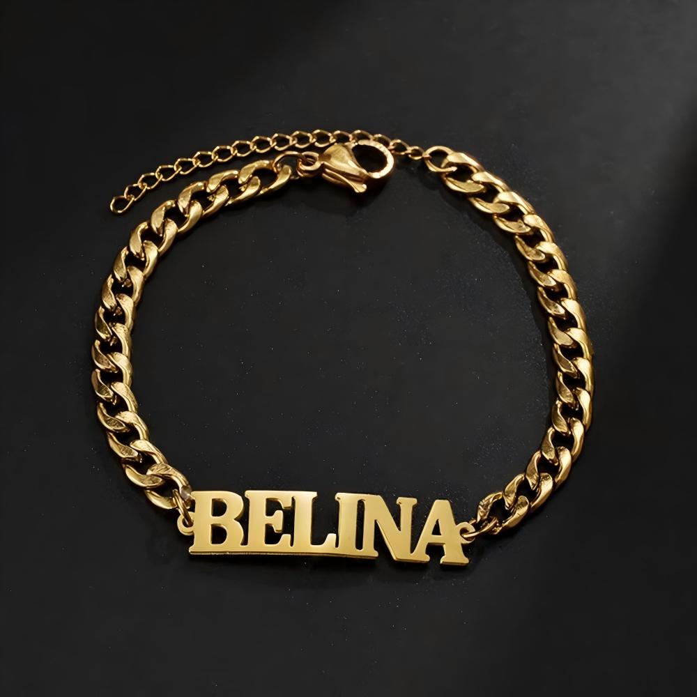 Personalized DIY Adjustable Name Bracelet Big English Alphabet