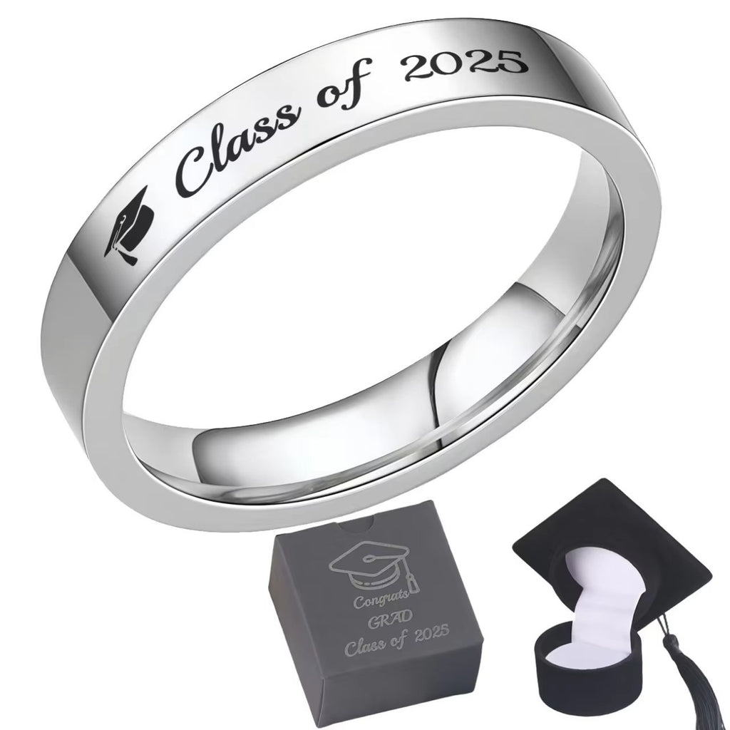 Customized Graduation Ring Memorial School Gift