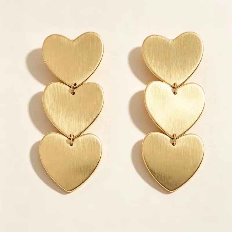Personalized Name Love Heart Drop Earrings