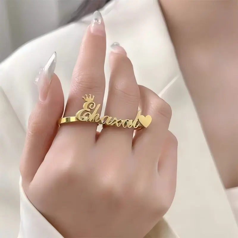 Customizable Stainless Steel Double Ring