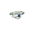 Blue Star Moon Ring for Women