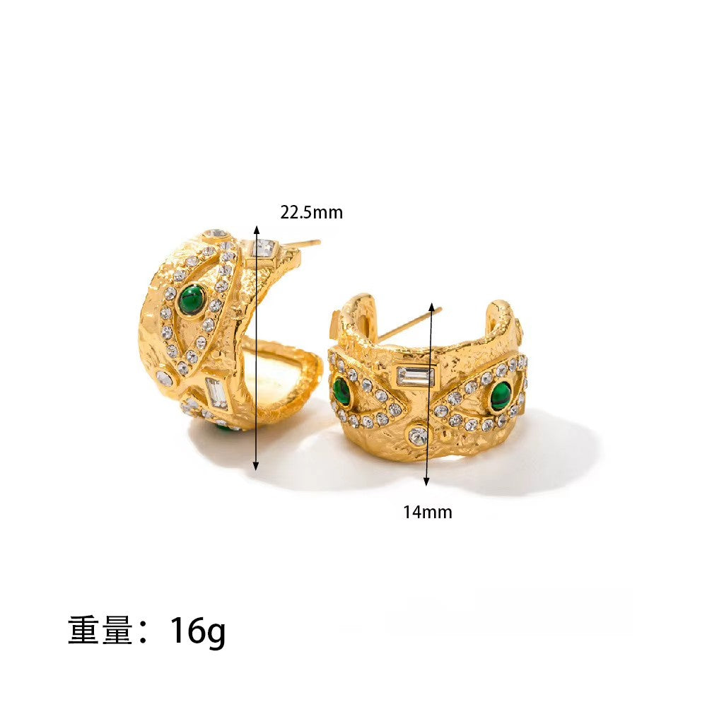 Alloy Bangle Earring Set