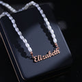 Women Pearl Necklace 18K PVD Gold Plated Stainless Steel