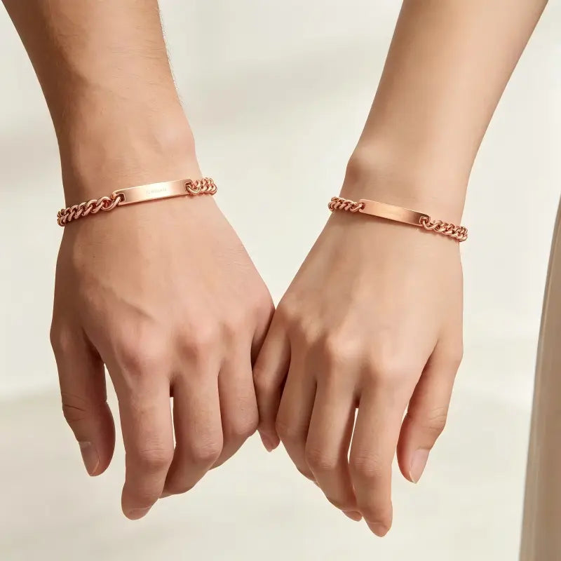 Personalized Steel Name Couple Friendship Bracelet Anklet Jewelry