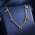 Letter Necklace 18K PVD Gold Plated Stainless Steel