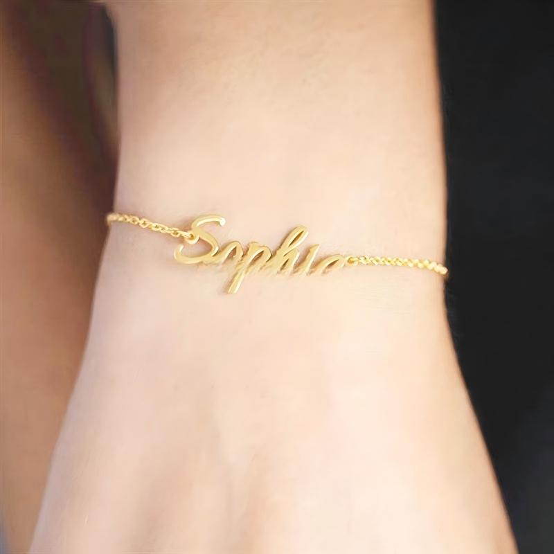 Personalized Name Anklet Bracelet Made with Any Name