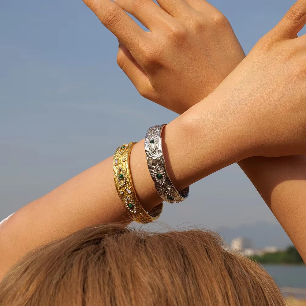 Alloy Bangle Earring Set