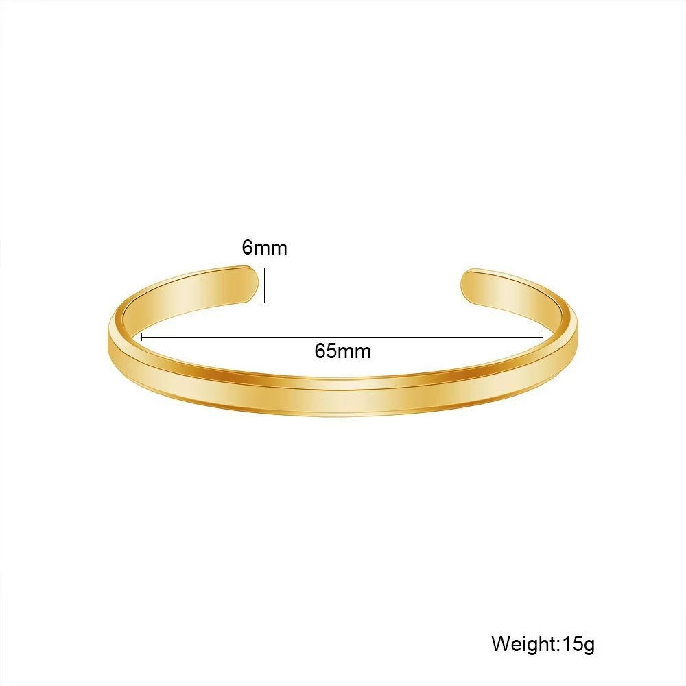 Custom Engrave Name Inspirational Text Bracelets Men
