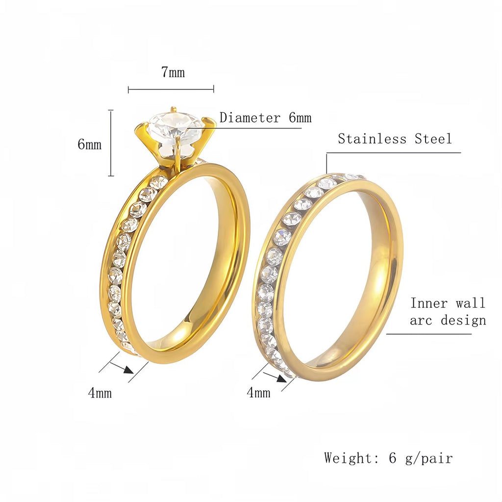 Stainless Steel Ring Fashion Personality Couple Ring