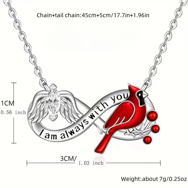 Infinity Symbol 8-Bird Necklace Pendant Necklace