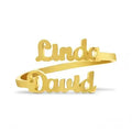 Personalized Stainless Steel Adjustable Multiple Name Ring