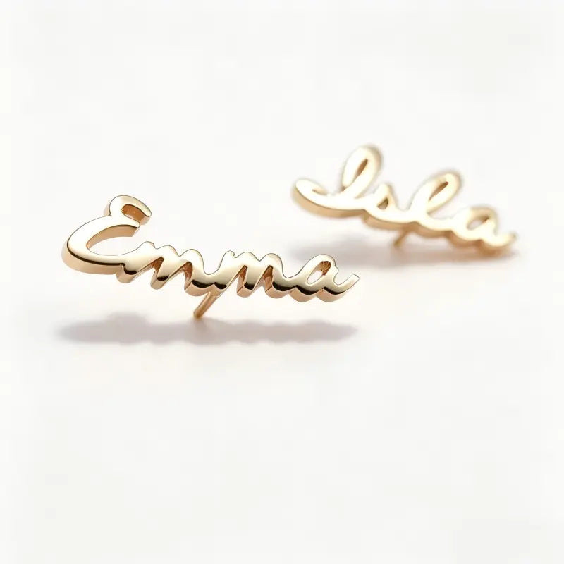Custom Name Earrings Stainless Steel Personalized Name Stud Earrings