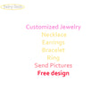 Jewelry Set Custom Bracelet Necklace and Earring Charms Ring Keychain Samples